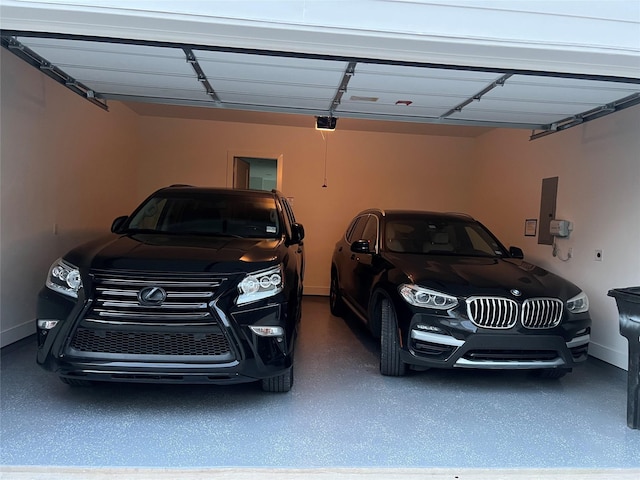 4709 Gibson St, Houston, TX 77007 - garage with a garage door opener and electric panel