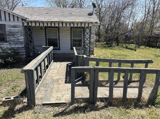 exterior space with fence