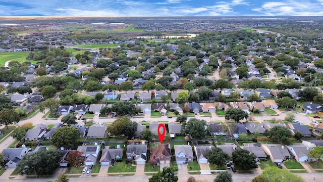 birds eye view of property featuring a residential view