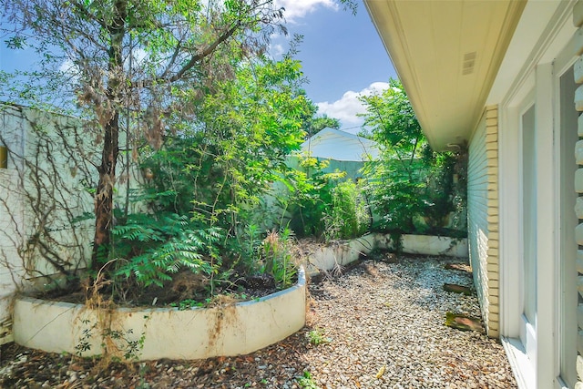 view of fenced backyard