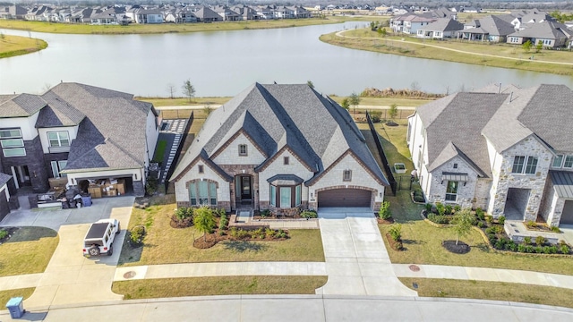 11131 Heartleaf Aster Way, Cypress, TX 77433 - drone / aerial view featuring a water view and a residential view