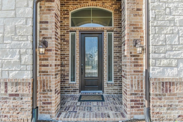 11131 Heartleaf Aster Way, Cypress, TX 77433 - entrance to property featuring a garage and brick siding
