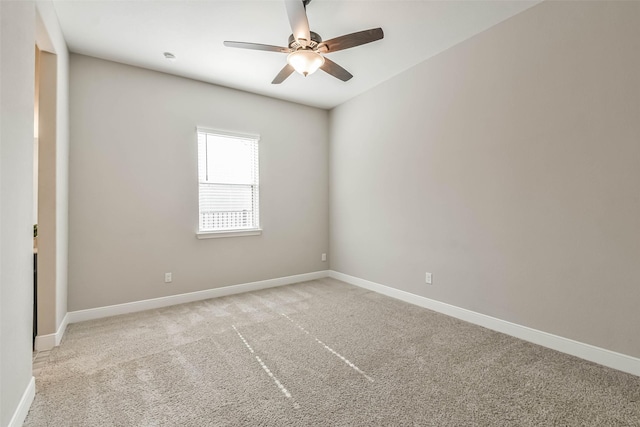 11131 Heartleaf Aster Way, Cypress, TX 77433 - spare room featuring carpet flooring, baseboards, and a ceiling fan