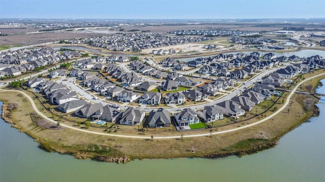 11131 Heartleaf Aster Way, Cypress, TX 77433 - bird's eye view with a water view and a residential view