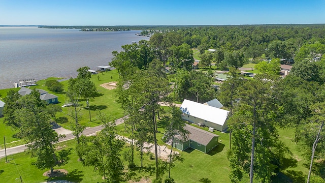 315 Lakeview Hbr, Onalaska, TX 77360 - drone / aerial view of a nearby body of water and a forest