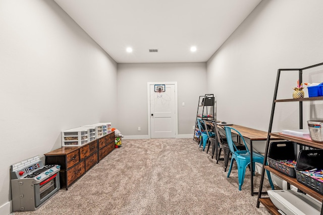 8577 Majestic Lake Ct, Montgomery, TX 77316 - office space featuring carpet flooring, baseboards, and recessed lighting