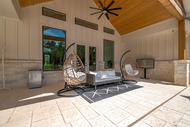 8577 Majestic Lake Ct, Montgomery, TX 77316 - view of patio featuring a ceiling fan