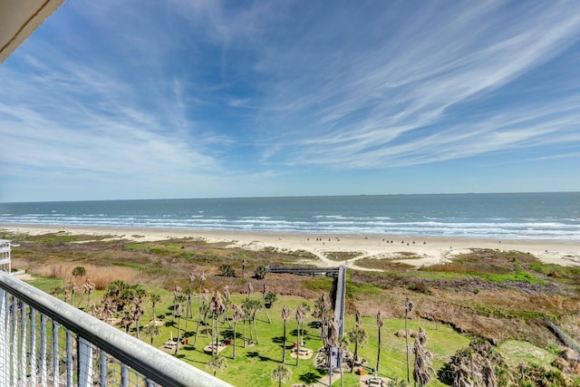 1401 E Beach Dr Unit 811, Galveston, TX 77550 - water view with a view of the beach