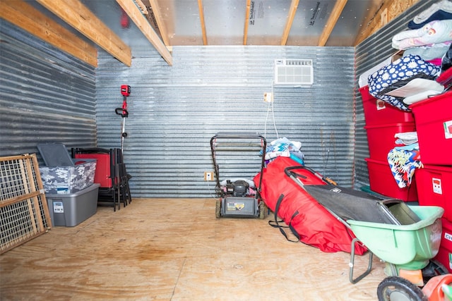 419 E Bell Ave, Crockett, TX 75835 - garage with a wall unit AC