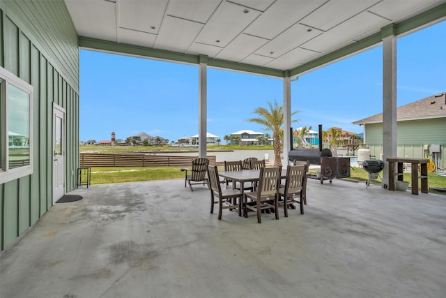 view of patio / terrace featuring outdoor dining space
