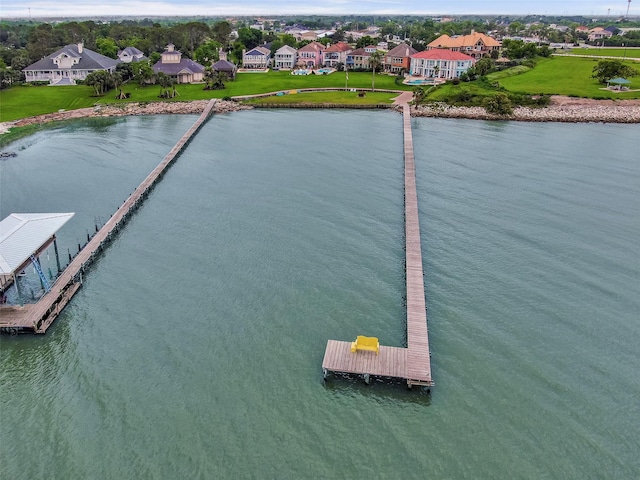 2662 E Bayshore Dr, Dickinson, TX 77539 - aerial view of residential area with a nearby body of water