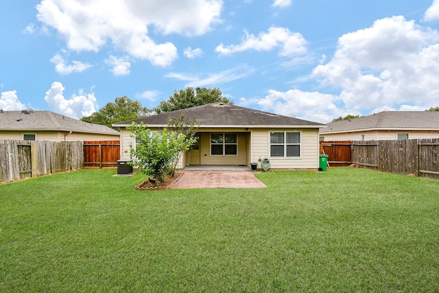 rear view of property with a patio
