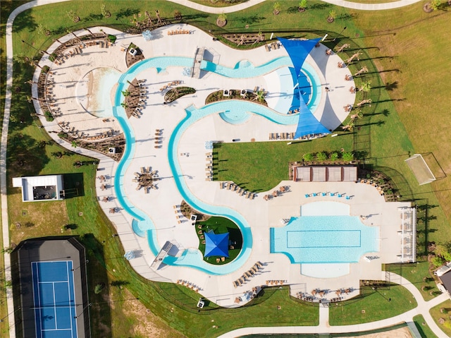 birds eye view of property