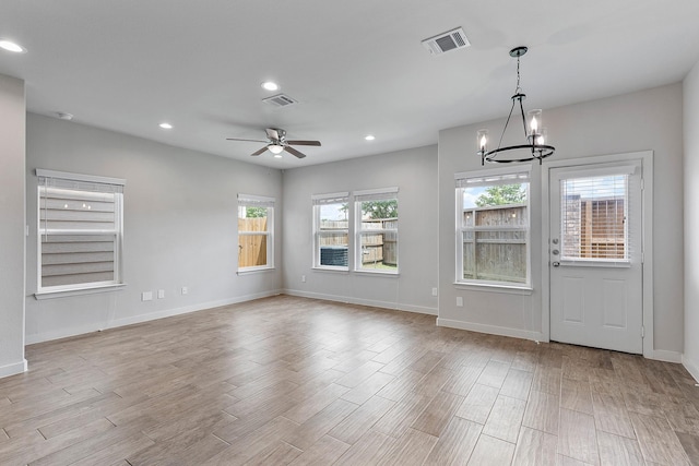 15010 Eagle Feather Ct, Houston, TX 77090 - interior space with wood finished floors, visible vents, and recessed lighting