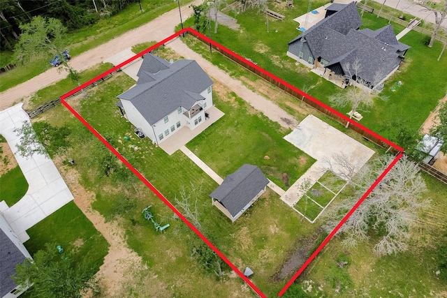 24585 Tipperary St, Hempstead, TX 77445 - bird's eye view