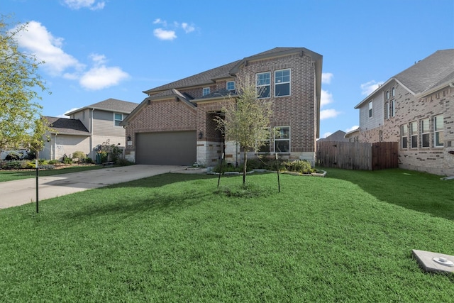 17828 Hanson Ridge Dr, Conroe, TX 77316 - traditional-style house with brick siding, driveway, an attached garage, and a residential view