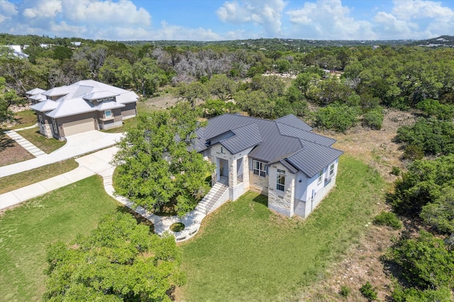 3419 Campestres, Spring Branch, TX 78070 - bird's eye view with a wooded view