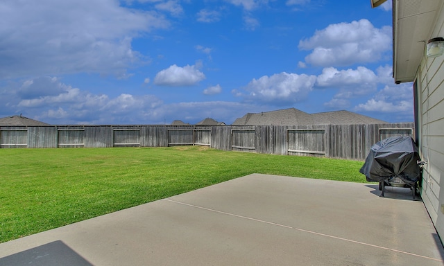 18715 Callalily Bloom Ct, Tomball, TX 77377 - view of yard with a fenced backyard and a patio