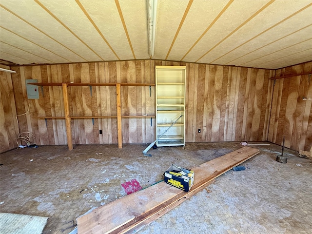 empty room featuring electric panel
