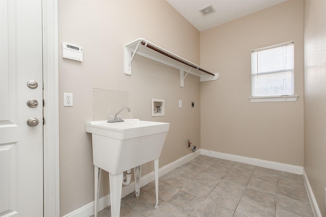24006 Lestergate Dr, Spring, TX 77373 - laundry area with laundry area, hookup for an electric dryer, visible vents, hookup for a gas dryer, and hookup for a washing machine