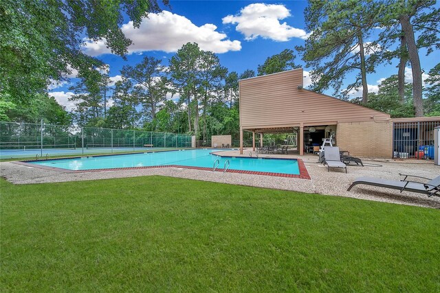 12934 Bristol Berry Dr, Cypress, TX 77429 - community pool featuring a patio