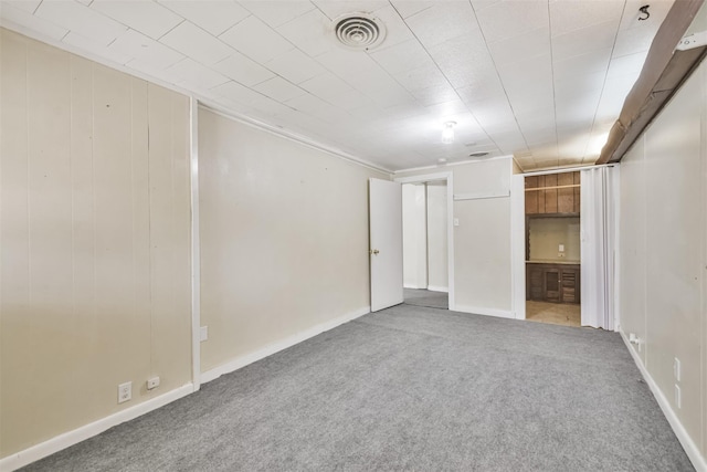 508 Texas St, Brenham, TX 77833 - interior space featuring carpet, visible vents, and baseboards