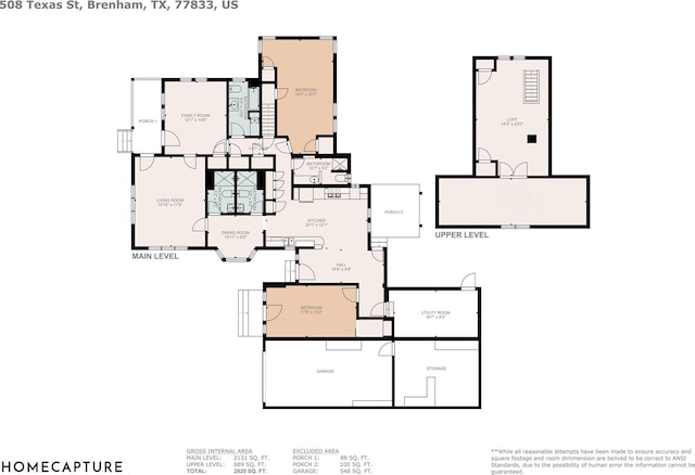 508 Texas St, Brenham, TX 77833 - floor plan