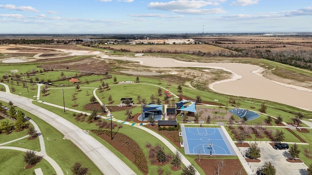 bird's eye view featuring golf course view