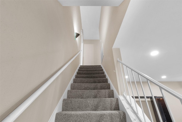14911 Wunderlich Dr Unit 609, Houston, TX 77069 - stairway with recessed lighting