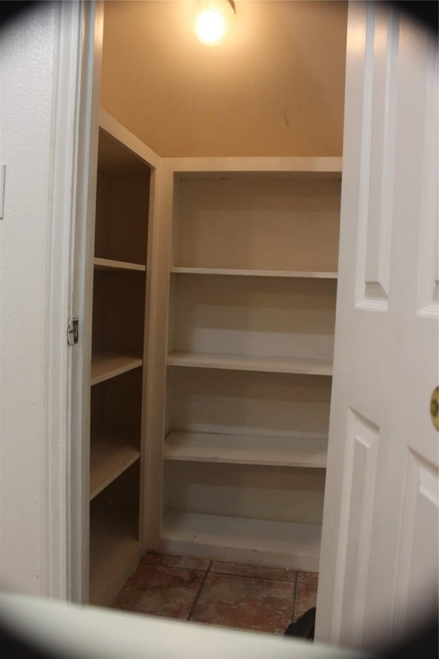view of storage area