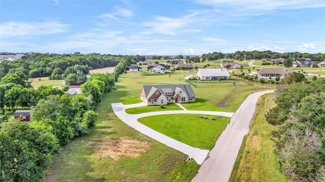 215 Carey Dr, Brenham, TX 77833 - bird's eye view featuring a residential view
