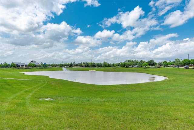1806 Bridge Gate Ln, Katy, TX 77494 - surrounding community with a water view and a yard