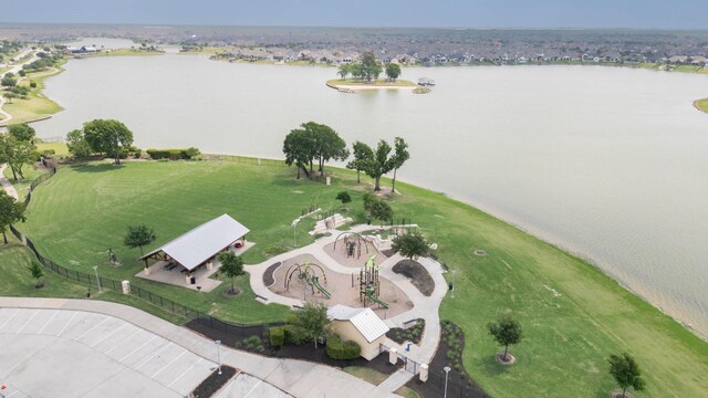 10610 Grace Hollow Dr, Cypress, TX 77433 - aerial view featuring a water view