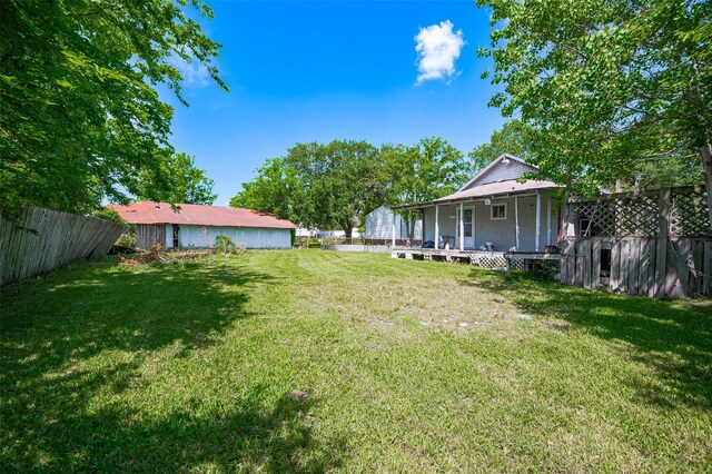 161281/2 Ridlon St, Channelview, TX 77530 - view of yard with a porch