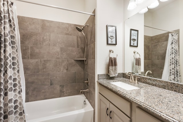 8642 Burdekin Rd, Magnolia, TX 77354 - bathroom featuring shower / tub combo and vanity