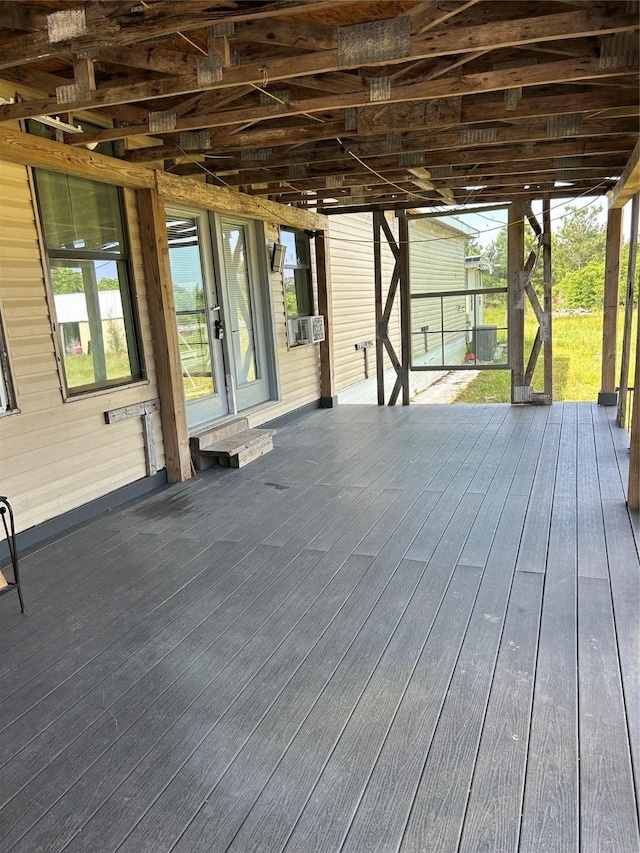 301 Rd 5232, Cleveland, TX 77327 - wooden terrace featuring cooling unit