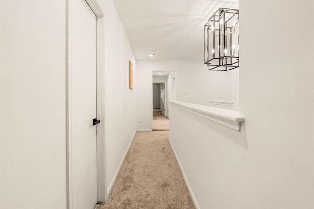 5502 Graystone Ln, Houston, TX 77069 - hall featuring baseboards, recessed lighting, and light colored carpet
