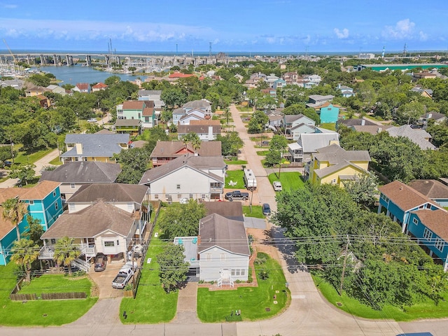 aerial view featuring a residential view
