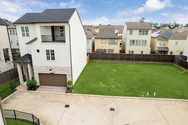 10935 Brookeshire Chase Ln, Houston, TX 77043 - view of yard with a residential view, driveway, and an attached garage