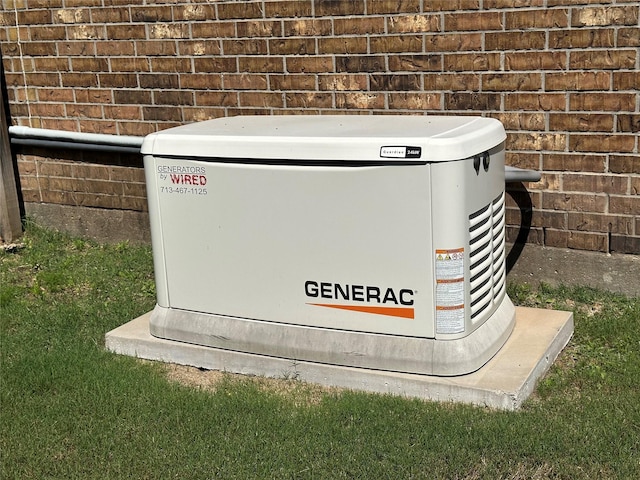4803 Birch Grove Dr, Fulshear, TX 77441 - exterior view of a power unit and brick siding