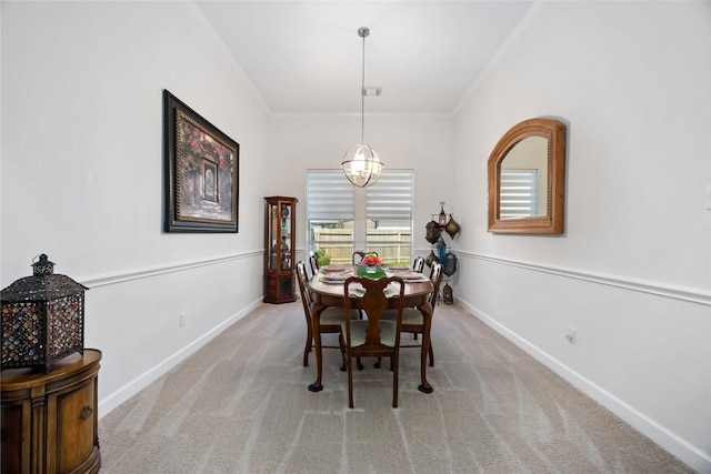 15306 Clearhaven Ct, Cypress, TX 77429 - carpeted dining area with baseboards and ornamental molding