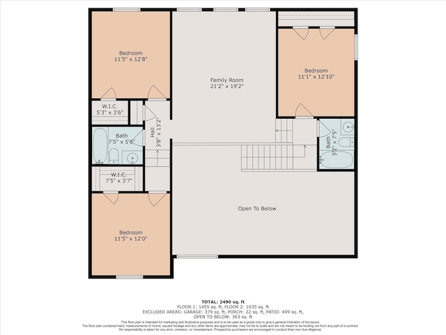 13921 Pebble Falls Ln, Pearland, TX 77584 - property floor plan