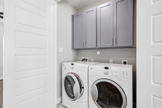 334 Yale Oaks Ln, Houston, TX 77091 - laundry room featuring cabinet space and washer and clothes dryer