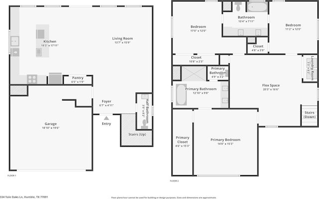 334 Yale Oaks Ln, Houston, TX 77091 - home floor plan