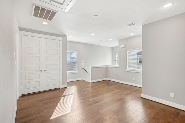334 Yale Oaks Ln, Houston, TX 77091 - spare room with baseboards, wood finished floors, and recessed lighting