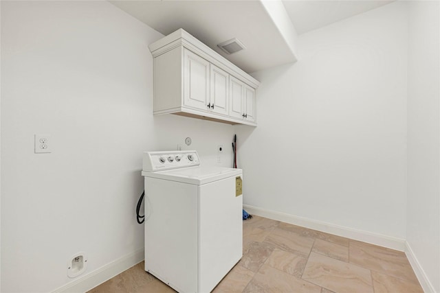 18914 Trinity Star Dr, Cypress, TX 77433 - washroom with washer / clothes dryer, cabinet space, and baseboards