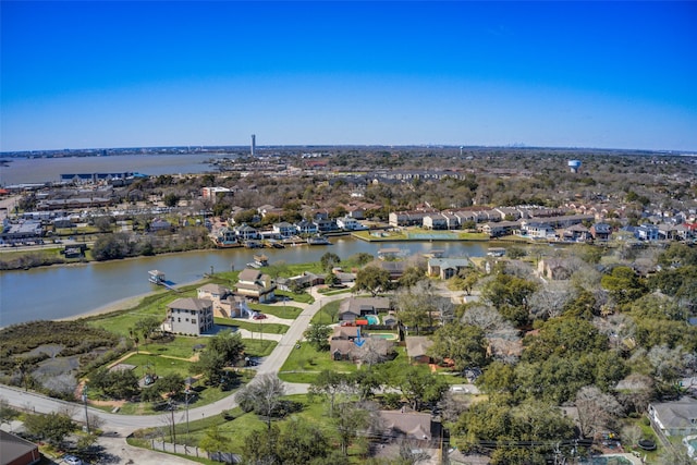 2001 Willow Wisp Dr, Seabrook, TX 77586 - aerial view of property and surrounding area featuring a nearby body of water and nearby suburban area