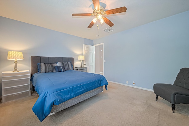 10406 Nickel Grove Dr, Houston, TX 77095 - bedroom featuring carpet, baseboards, and a ceiling fan