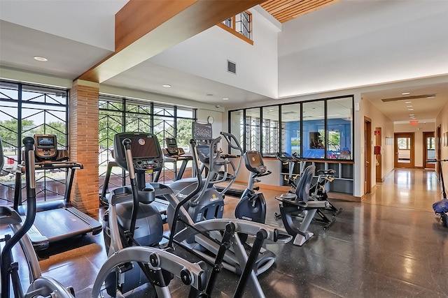 23907 Birchwood Lake Ln, Katy, TX 77493 - workout area with recessed lighting