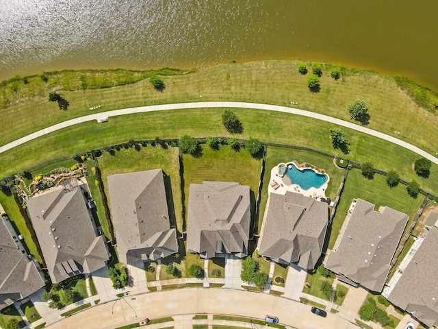 23907 Birchwood Lake Ln, Katy, TX 77493 - aerial perspective of suburban area featuring a pool area